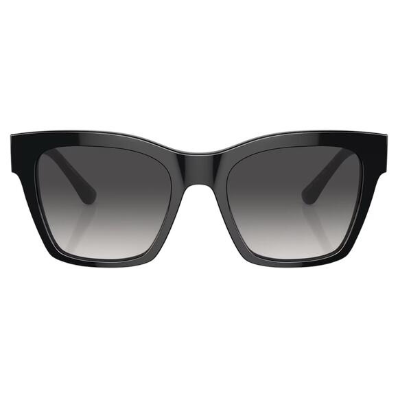 New Dolce & Gabbana Sunglasses Black Square Gold DG Metal Logo New